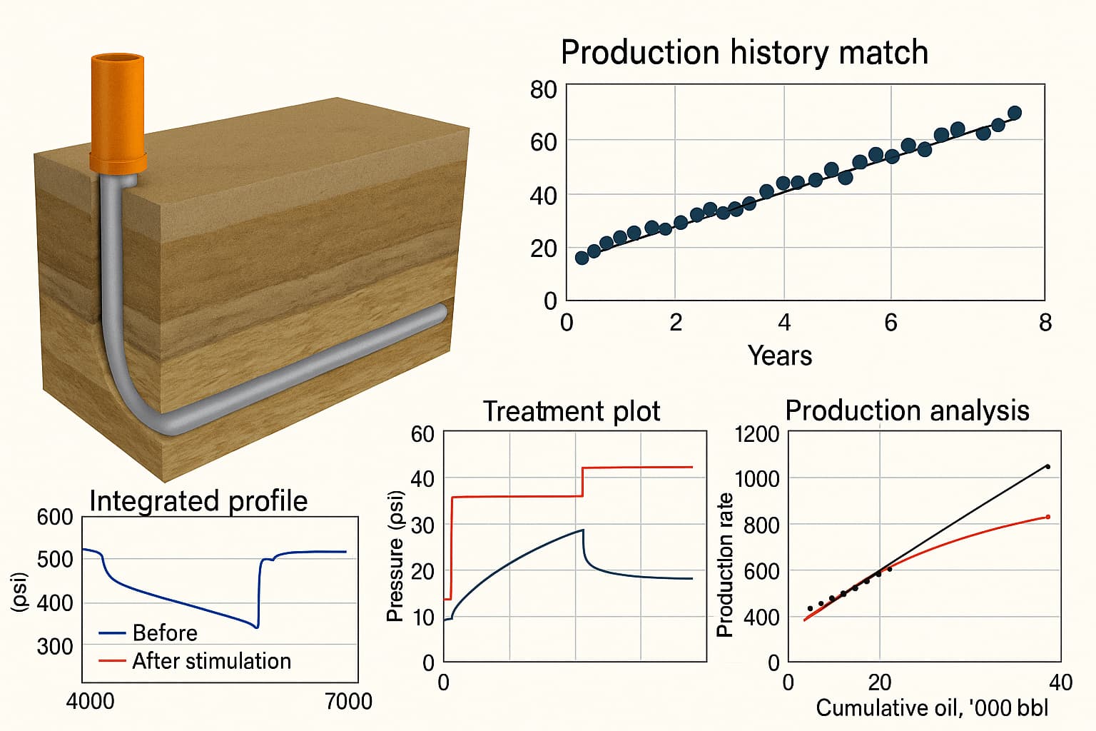 Wellbore configuration and stimulation results